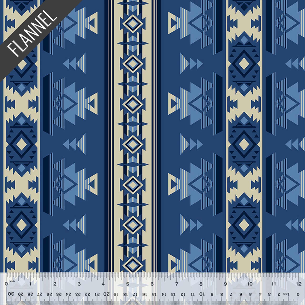 Heirloom Flannel in Royal (53363f-1) | Spirit Trail | Whistler Studios | Windham